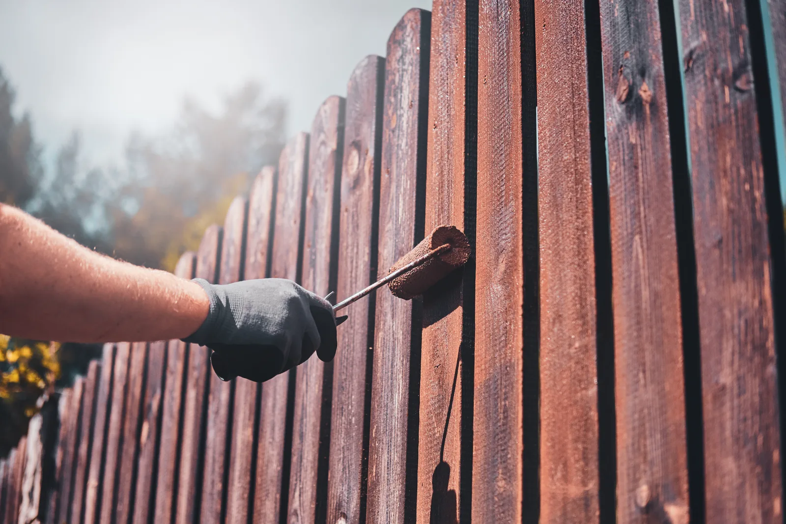 Fence Staining installation — Secure Fence & Gate